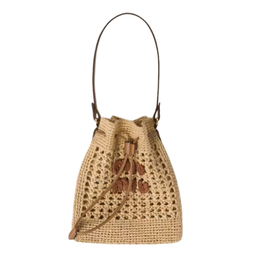 [스페셜오더]MIUMIU-5ND016 미우미우 베이지 우븐 패브릭 미니 백