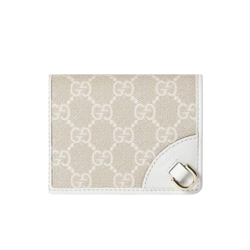 [스페셜오더]GUCCI-820692 9641 구찌 화이트 GG 엠블럼 미니 지갑