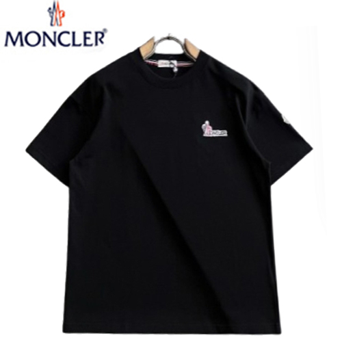 MONCLER-06044 몽클레어 블랙 코튼 티셔츠 남성용