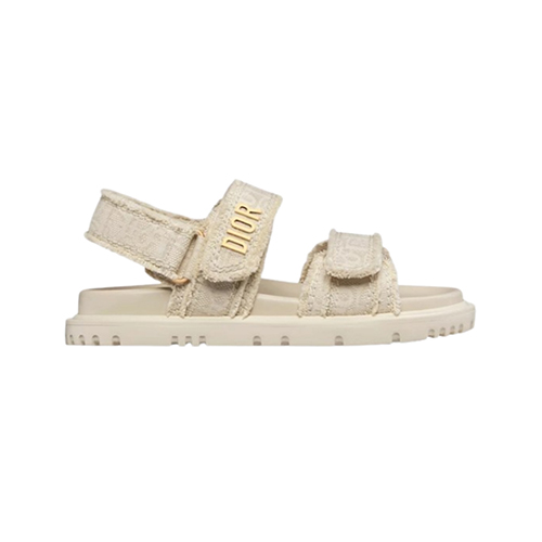 DIOR-KCO380 디올 내추럴 프린지 코튼 Dioract 샌들 여성용