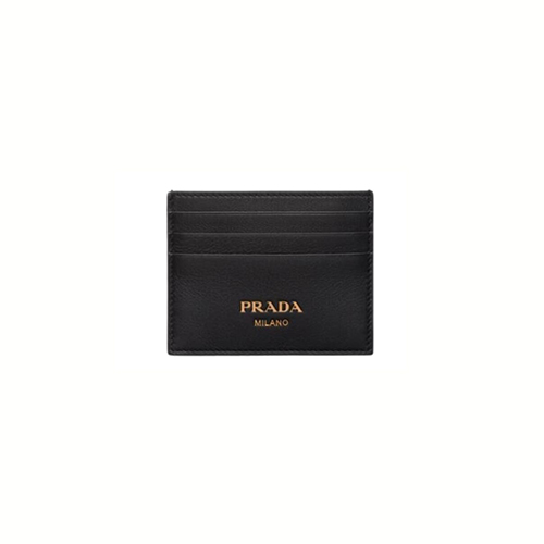 [스페셜오더]PRADA-1MC025 프라다 블랙 가죽 카드 지갑