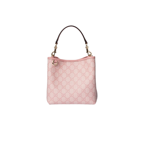 [스페셜오더]GUCCI-815118 8459 구찌 핑크 GG 엠블럼 미니 버킷백