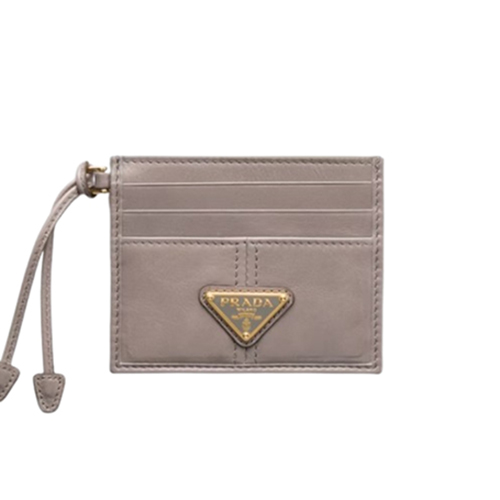 [스페셜오더]PRADA-1MC025 프라다 다크 그레이 가죽 카드 지갑