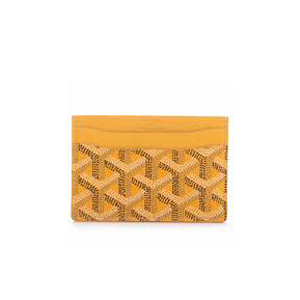 [스페셜오더]GOYARD-고야드 쉐브론 코팅캔버스 옐로우 카드 케이스