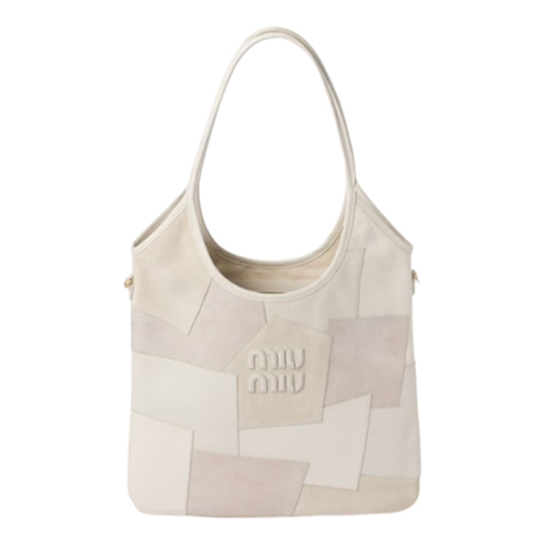 [스페셜오더]MIUMIU-5BG231 미우미우 화이트 아이비 가죽 패치워크 백
