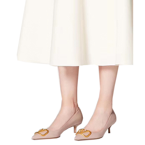 VALENTINO-UW2S0Q63 발렌티노 파우더 송아지 가죽 VLOGO 펌프스