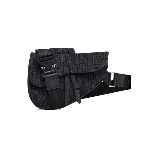 [스페셜오더]DIOR-1ADPO093 크리스찬 디올 블랙 OBLIQUE 오블리크 SADDLE 새들백