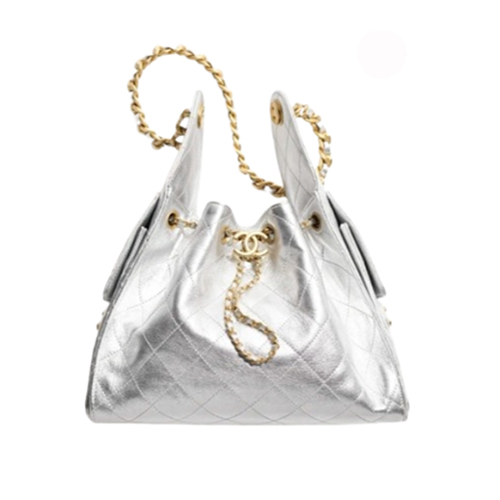 [스페셜오더]CHANEL-AS5293 샤넬 실버 캐비어 가죽 CHANEL 25 스몰 백