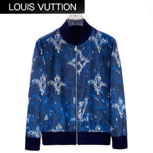 LOUIS VUITTON-08178 루이비통 네이비 나일론 양면 봄버 재킷 남성용