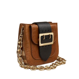 [스페셜오더]BURBERRY-154061 버버리 스몰 스퀘어 버클 백 - 가죽 하우스 체크 탠