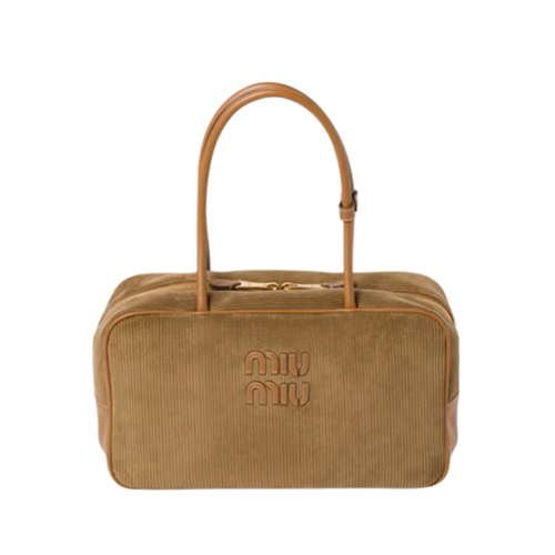 [스페셜오더]MIUMIU-5BB163 미우미우 시나몬 코듀로이 탑 핸들 보 백